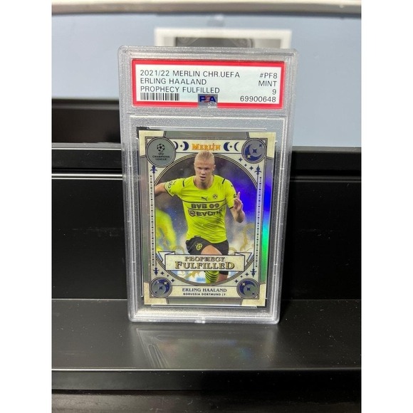 Panini Other - Topps 2021-22 Merlin Chrome Prophecy Fulfilled #PF-8 Haaland Dortmund PSA 9